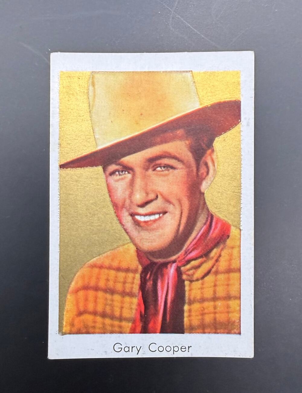 1930s Bulgaria Sport Gary Cooper Card, The Virginian, Pride of the Yankees